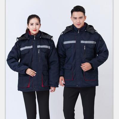 冬季加厚工作服棉服訂制 防寒勞保汽修服棉衣 棉襖批發定做